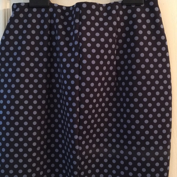 Polka dot fitted midi pencil skirt - Picture 6 of 8